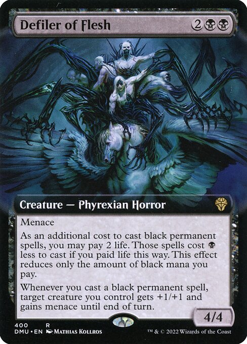 Defiler of Flesh (400) [Dominaria United] [Extended Art]