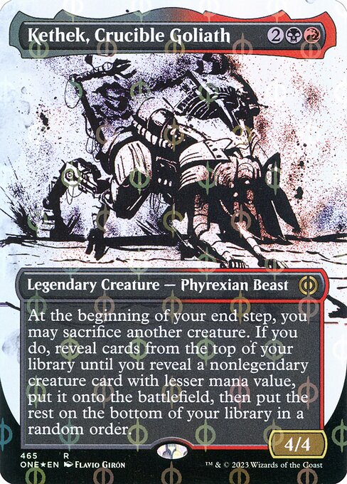 Kethek, Crucible Goliath (465) [Phyrexia: All Will Be One] [Showcase, Borderless]