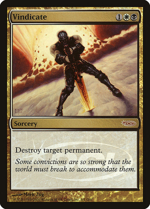 Vindicate (4) [Judge Gift Cards 2007]