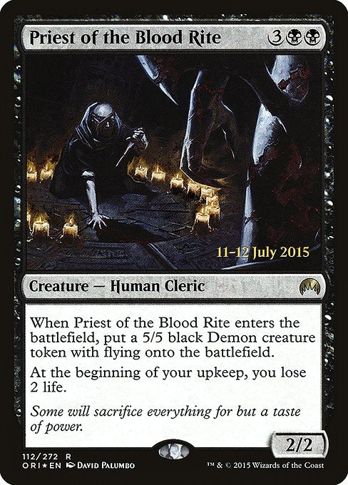 Priest of the Blood Rite (112s) [Magic Origins Promos]