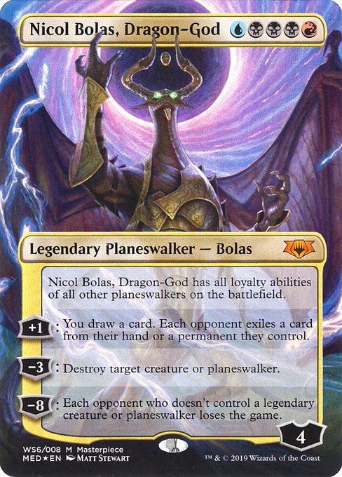 Nicol Bolas, Dragon-God (WS6) [Mythic Edition] [Borderless]