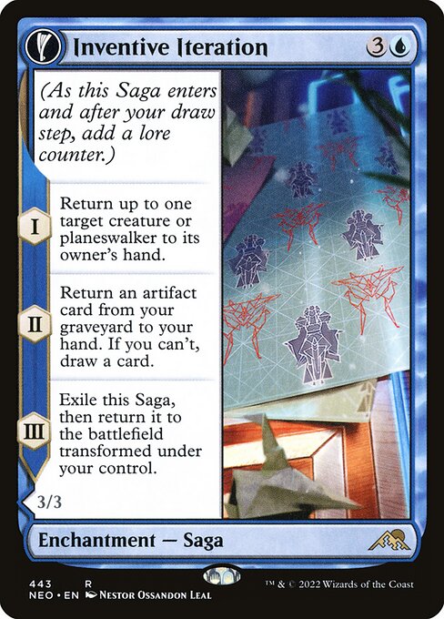 Inventive Iteration // Living Breakthrough (443) [Kamigawa: Neon Dynasty] [Extended Art]