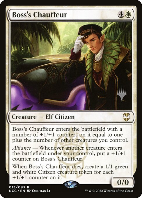Boss's Chauffeur (13p) [New Capenna Commander Promos]