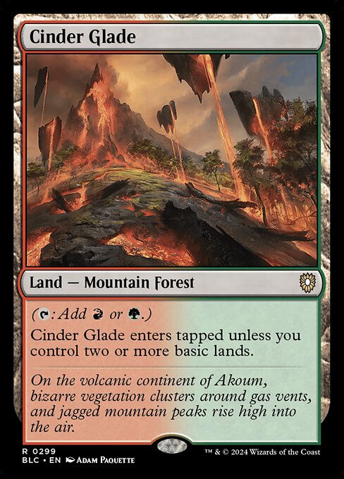 Cinder Glade (299) [Bloomburrow Commander]