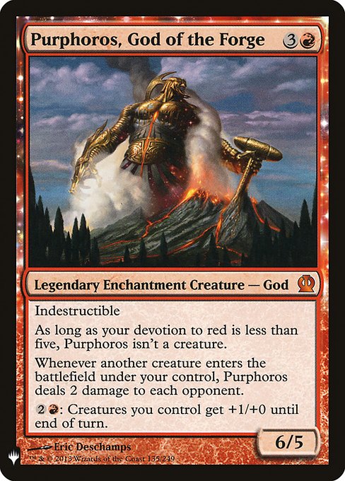 Purphoros, God of the Forge (THS-135) [The List]