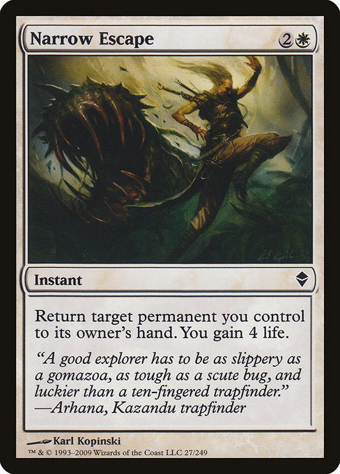 Narrow Escape (27) [Zendikar]