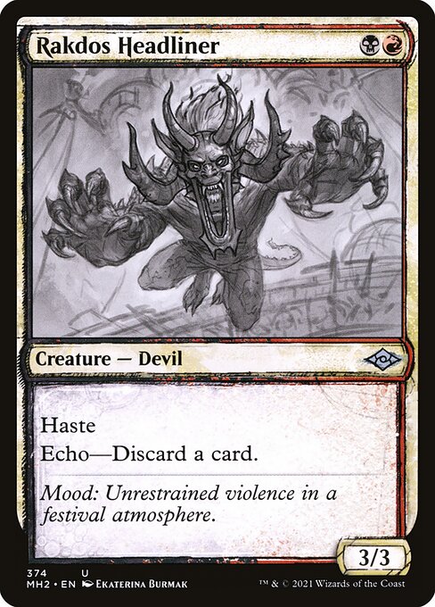 Rakdos Headliner (374) [Modern Horizons 2] [Showcase]