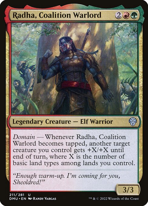 Radha, Coalition Warlord (211) [Dominaria United]