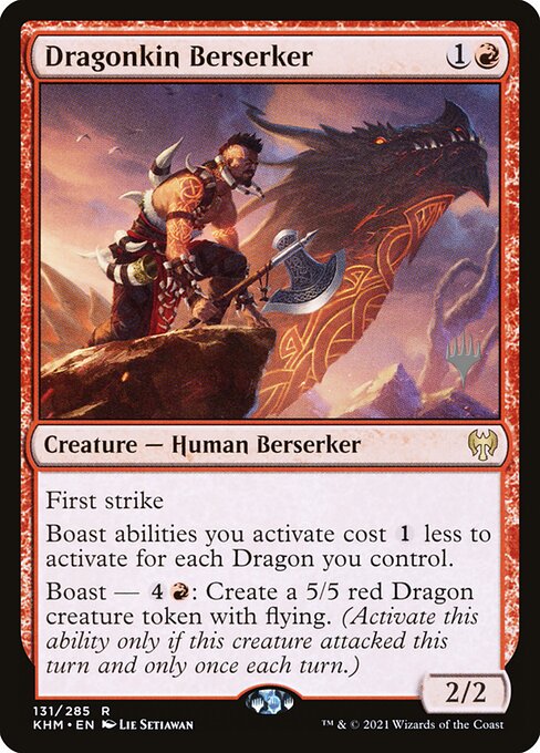 Dragonkin Berserker (131p) [Kaldheim Promos]