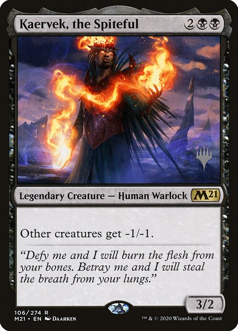 Kaervek, the Spiteful (106p) [Core Set 2021 Promos]