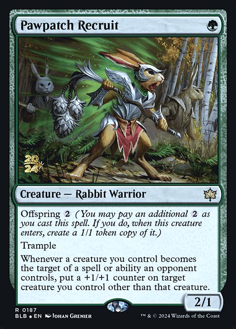 Pawpatch Recruit (187s) [Bloomburrow Promos]