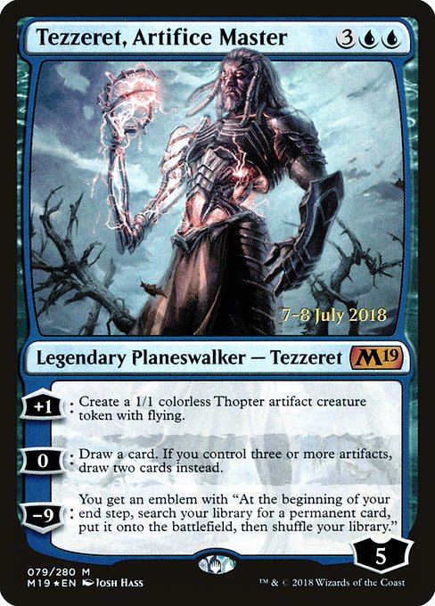 Tezzeret, Artifice Master (79s) [Core Set 2019 Promos]