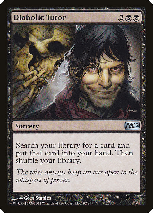 Diabolic Tutor (92) [Magic 2012]