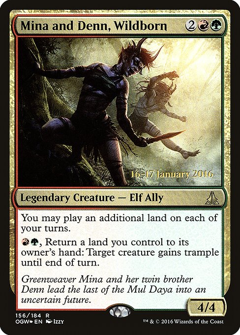 Mina and Denn, Wildborn (156s) [Oath of the Gatewatch Promos]
