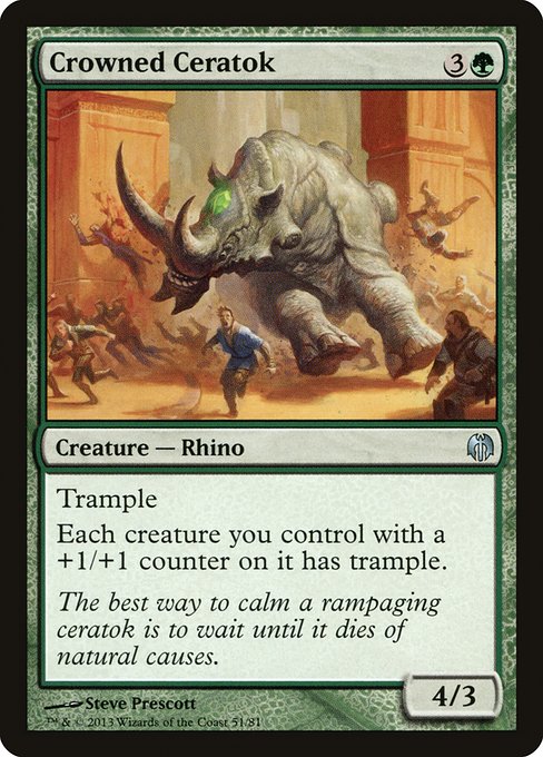 Crowned Ceratok (51) [Duel Decks: Heroes vs. Monsters]