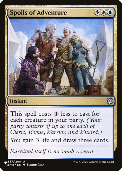 Spoils of Adventure (ZNR-237) [The List]