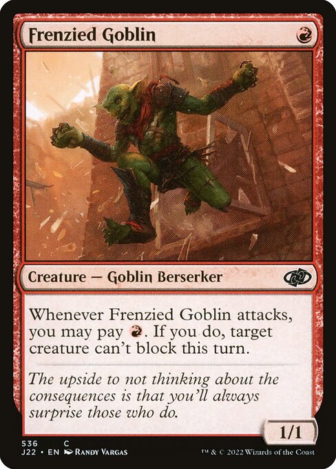 Frenzied Goblin (536) [Jumpstart 2022]