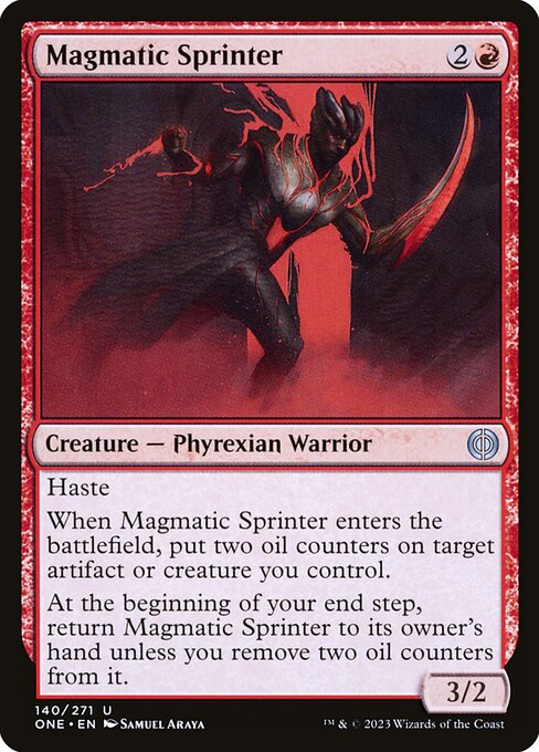 Magmatic Sprinter (140) [Phyrexia: All Will Be One]