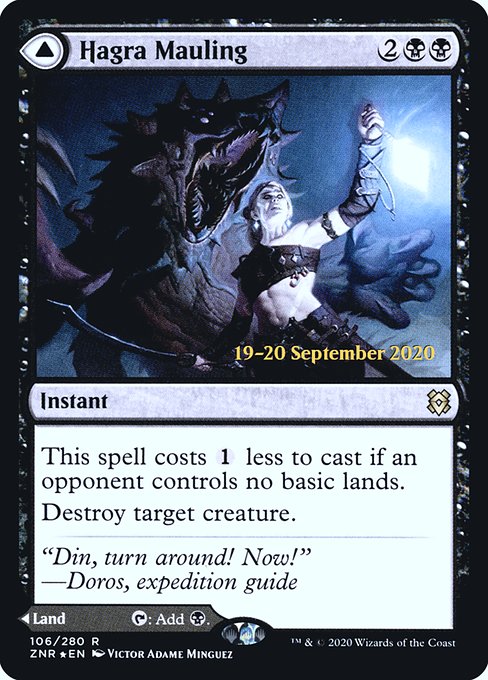 Hagra Mauling // Hagra Broodpit (106s) [Zendikar Rising Promos]