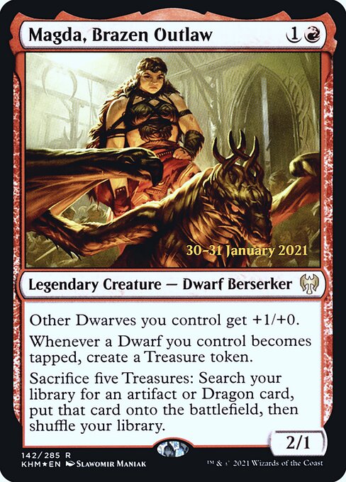 Magda, Brazen Outlaw (142s) [Kaldheim Promos]