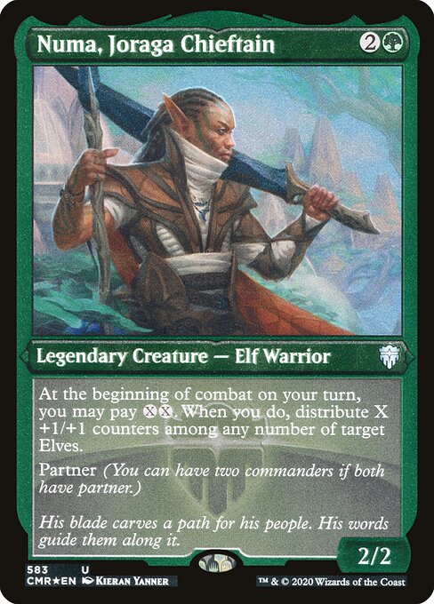 Numa, Joraga Chieftain (583) [Commander Legends] [Etched]