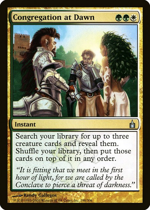 Congregation at Dawn (198) [Ravnica: City of Guilds]