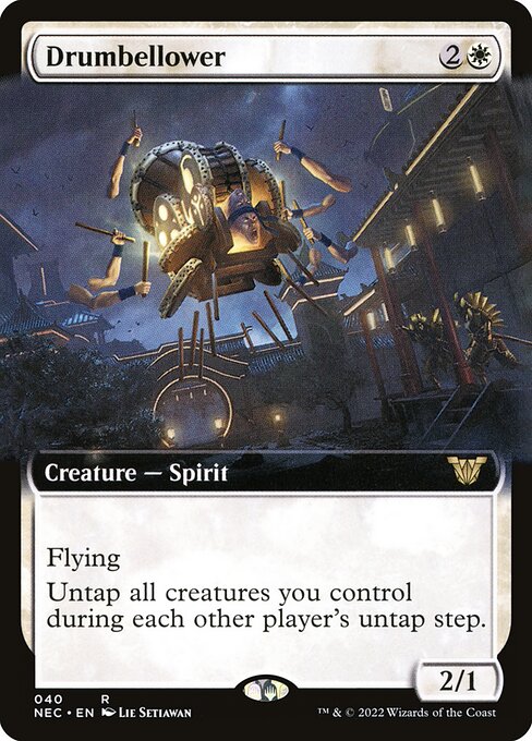 Drumbellower (40) [Neon Dynasty Commander] [Extended Art]