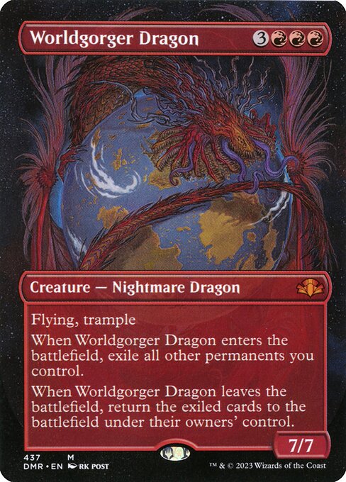 Worldgorger Dragon (437) [Dominaria Remastered] [Borderless]