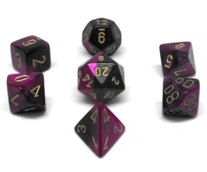 CHX26440 Black Purple/Gold Polyhedral Gemini image 0