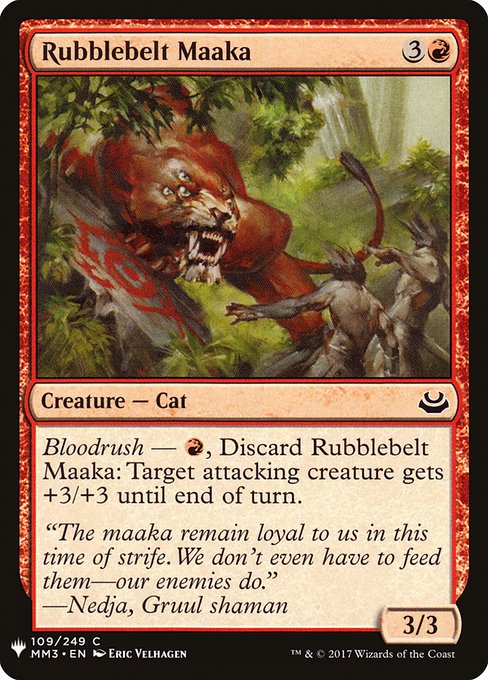 Rubblebelt Maaka (MM3-109) [The List]