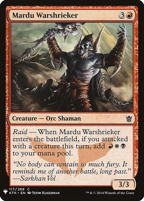 Mardu Warshrieker (KTK-117) [The List]