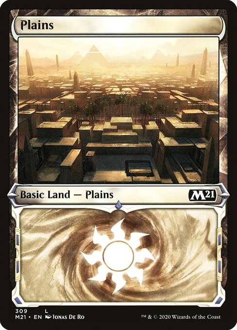 Plains (309) [Core Set 2021] [Showcase]