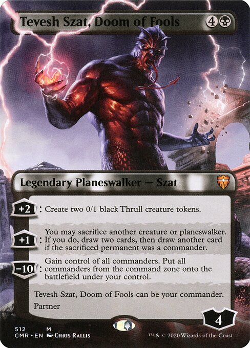 Tevesh Szat, Doom of Fools (512) [Commander Legends] [Borderless]