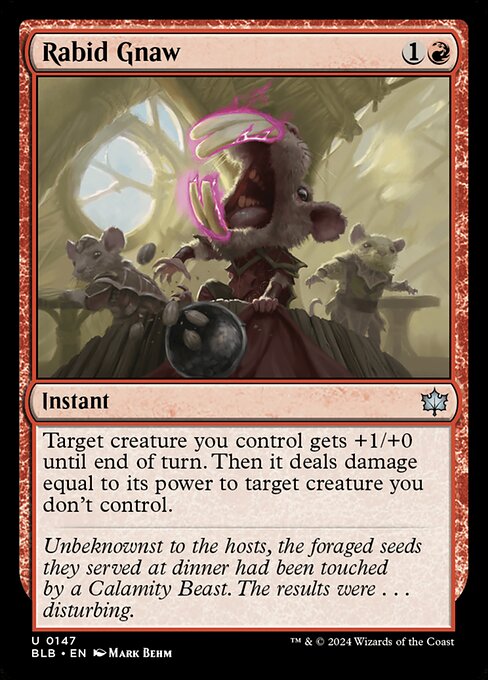 Rabid Gnaw (147) [Bloomburrow]