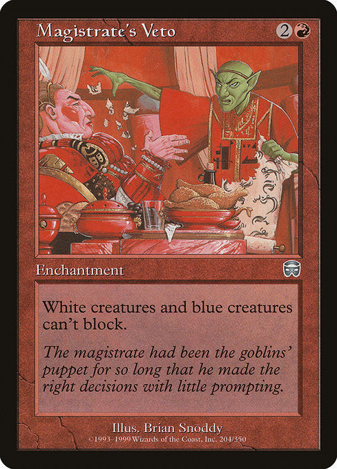 Magistrate's Veto (204) [Mercadian Masques]