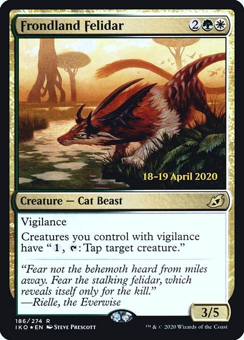 Frondland Felidar (186s) [Ikoria: Lair of Behemoths Promos]