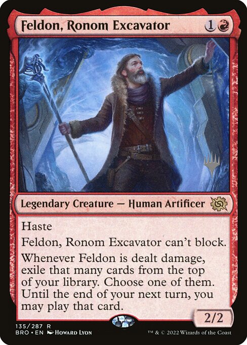 Feldon, Ronom Excavator (135p) [The Brothers' War Promos]