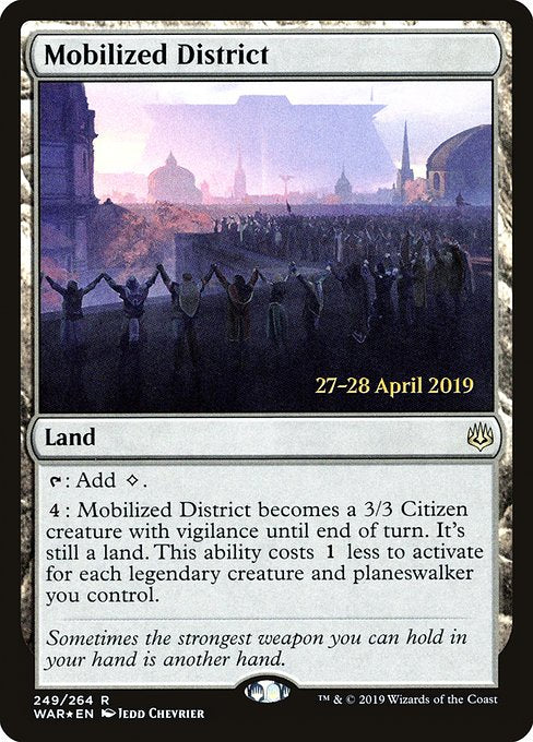 Mobilized District (249s) [War of the Spark Promos]