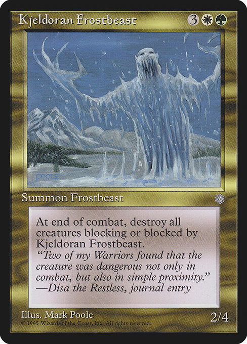 Kjeldoran Frostbeast (296) [Ice Age]