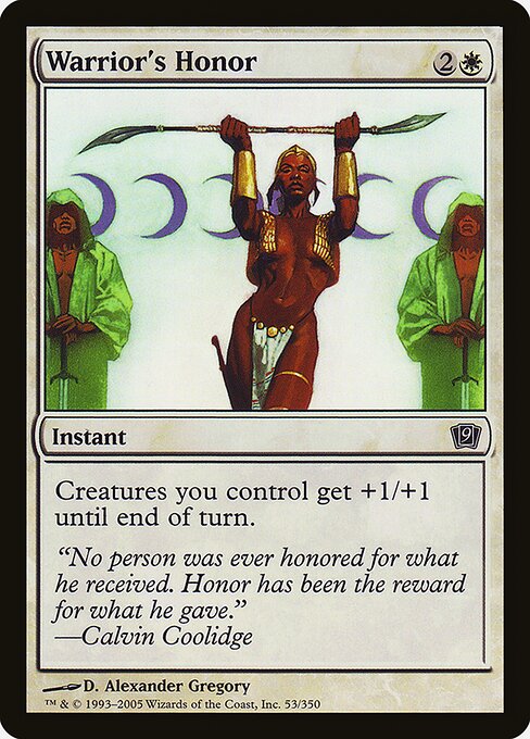 Warrior's Honor (53★) [Ninth Edition]