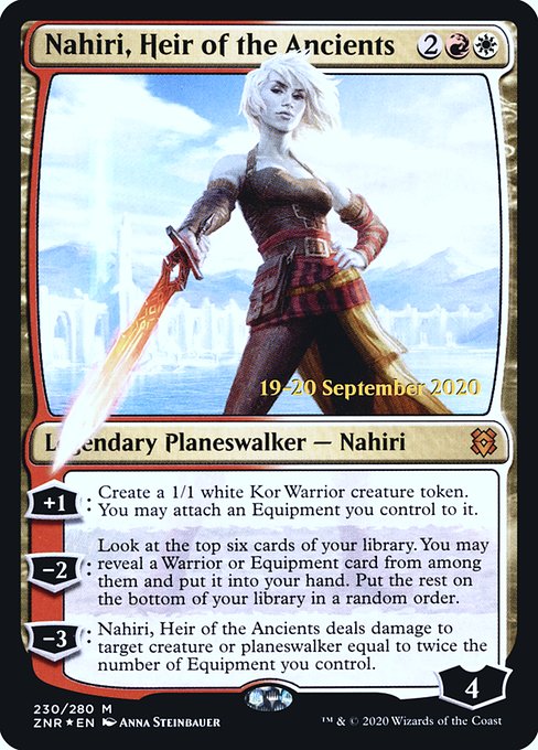Nahiri, Heir of the Ancients (230s) [Zendikar Rising Promos]