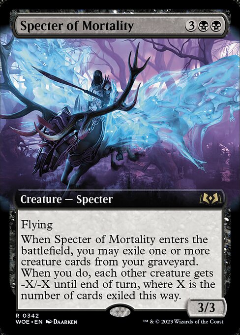 Specter of Mortality (342) [Wilds of Eldraine] [Extended Art]