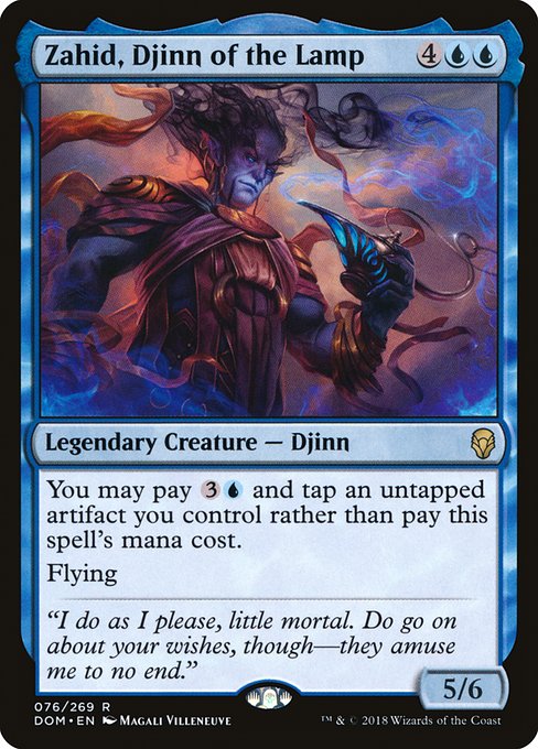 Zahid, Djinn of the Lamp (76) [Dominaria]