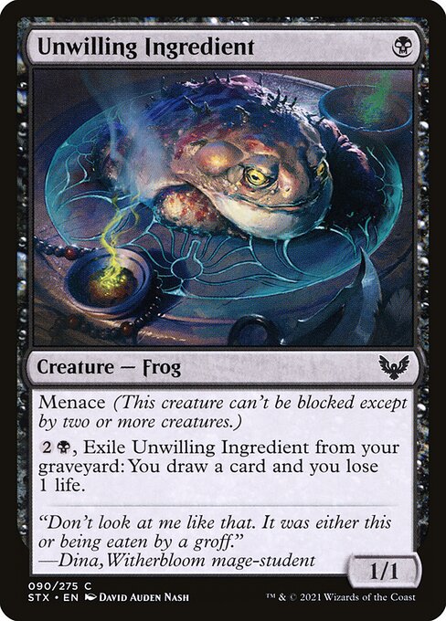 Unwilling Ingredient (90) [Strixhaven: School of Mages]