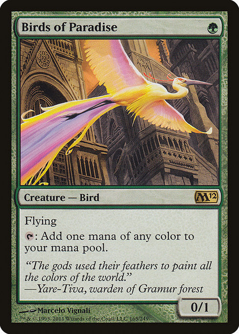 Birds of Paradise (165) [Magic 2012]