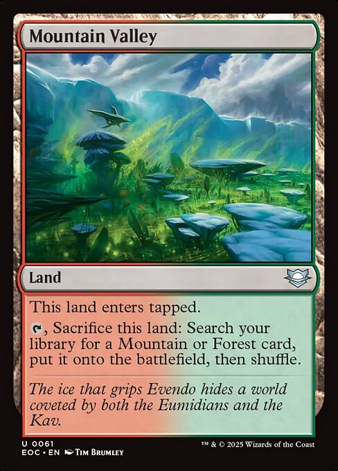 Mountain Valley (61) [Edge of Eternities Commander]