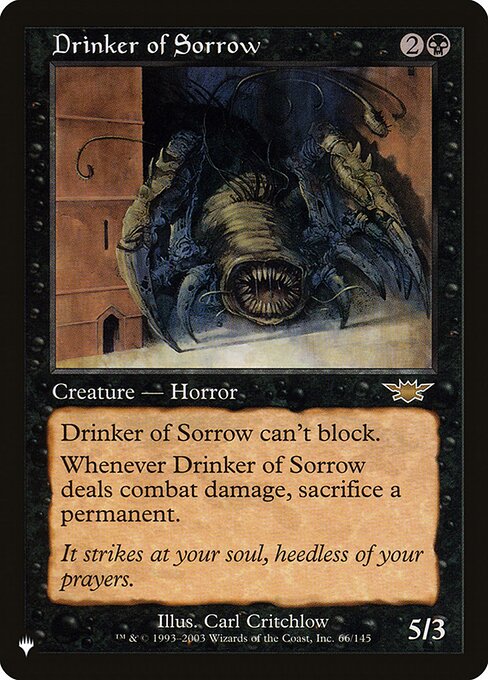 Drinker of Sorrow (LGN-66) [The List]