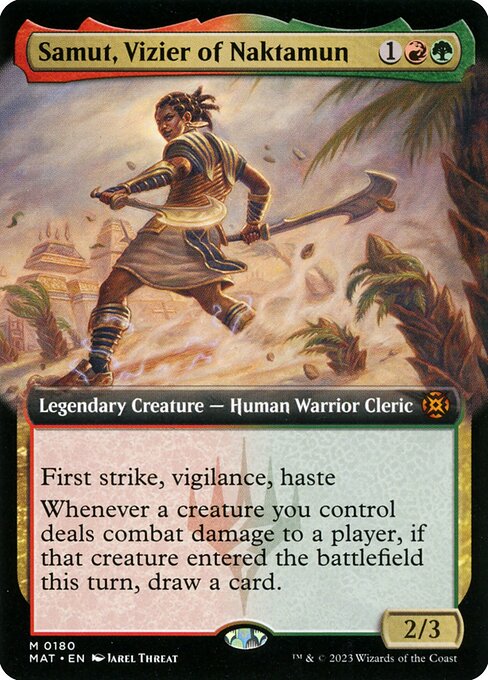 Samut, Vizier of Naktamun (180) [March of the Machine: The Aftermath] [Extended Art]