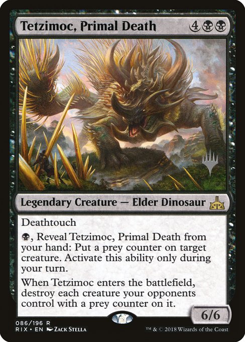 Tetzimoc, Primal Death (86p) [Rivals of Ixalan Promos]
