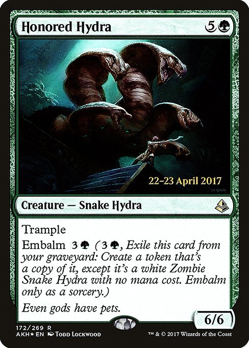 Honored Hydra (172s) [Amonkhet Promos]